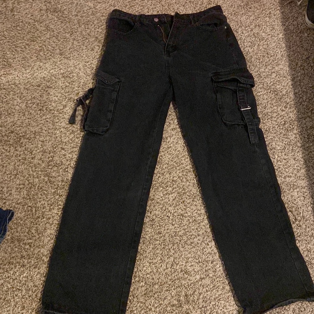 shein black baggy jeans